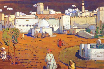Puramente abstracto Painting - Resumen de la ciudad árabe